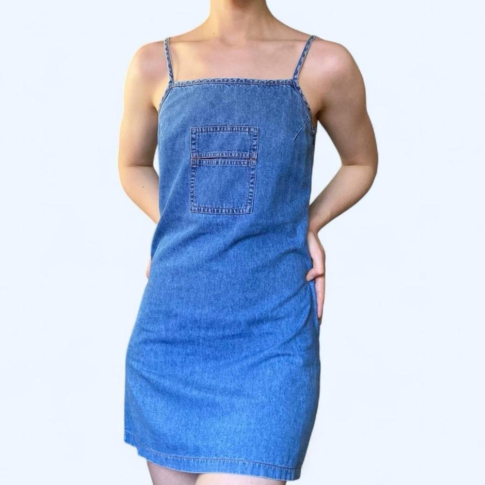 Blue Denim Mini-Dress